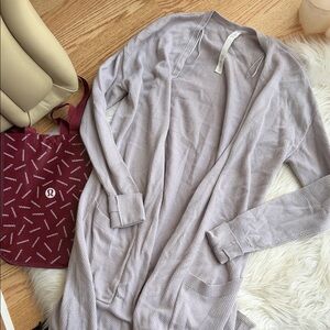 Lululemon Light Gray Cardigan